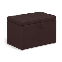Пуф с откидной крышкой 60х40 (экокожа коричневая)