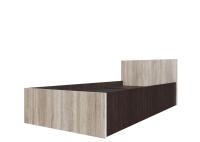 ЭДМ-5 Кровать одинарная 0,9*2,0 м (Дуб Венге/сонома)