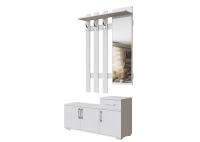 Прихожая №3 (Вешалка с зеркалом 1,0м) (Ясень анкор светлый)