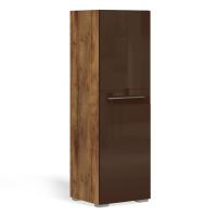 Шкаф-пенал Solo (таксония/коричневый) левый