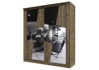 Шкаф-купе №19 (2,0 м) Кантри (гикори темный)