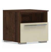 Тумба прикроватная Solo (орех Коламбия/глянец ваниль)