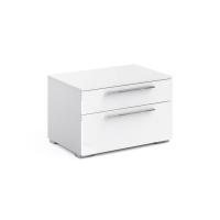 Прикроватная тумба Solo (белый/белый глянец)
