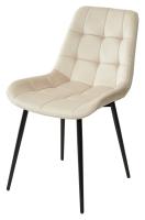 Стул ХОФМАН, цвет бежевый #H06, велюр / черный каркас 4 шт./1 к М-City