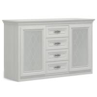 Комод-витрина с гравировкой на стекле