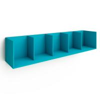 Полка открытая 5 секций (бирюзовая)