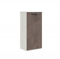 Низкий шкаф-пенал Napoli (Крафт белый/бетон Dark)