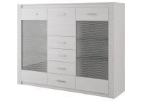 МС "Гамма 20" Комод-витрина (Ясень анкор светлый/Сандал светлый)