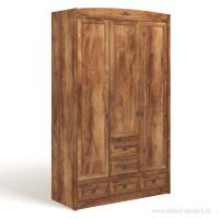 Шкаф трехдверный с ящиками Атлантида "Океания" (рамка таксония)