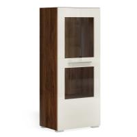 Шкаф-витрина Solo (орех Коламбия/мокко) правый