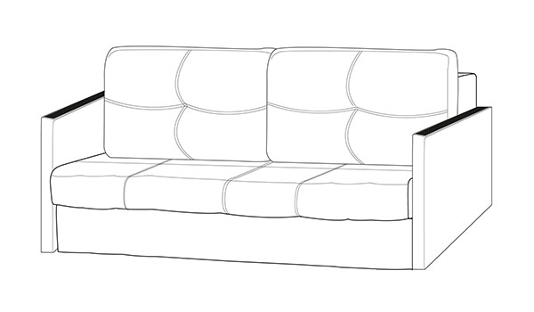 ПРЯМОЙ ДИВАН ОМЕГА