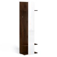 Вешалка в прихожую Соло закрытая (орех Коламбия/белый)