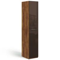 Шкаф-пенал Solo (таксония/коричневый глянец)