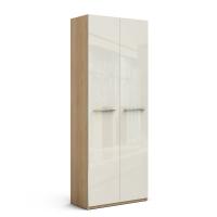 Узкий шкаф в прихожую Solo (дуб Ривьера/ваниль)