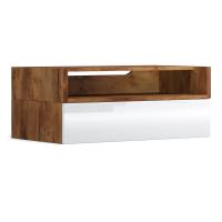 Тумба с 3D нишей Solo Quadro (таксония/белый)