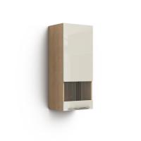 Навесной шкаф в гостиную Solo (дуб Ривьера/ваниль)