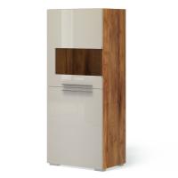 Шкаф-витрина низкий Solo (таксония/мокко) левый