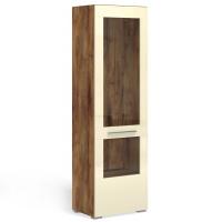Шкаф-витрина Соло (таксония/ваниль) правый