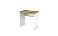 Стол компьютерный №103 (Белый Глянец / Дуб Делано)