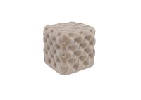 Пуф "Люкс" (Бежевый с пуговицами)