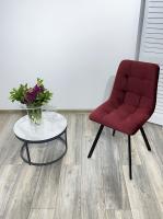 Стул CHILLI-Q SQUARE винный #H47, велюр / черный каркас М-City