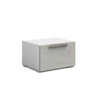 Тумба в гостиную Solo без топа (белый/бетон Grey)