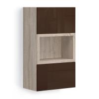 Навесной шкаф с нишей Solo Quadro (сонома/коричневый)