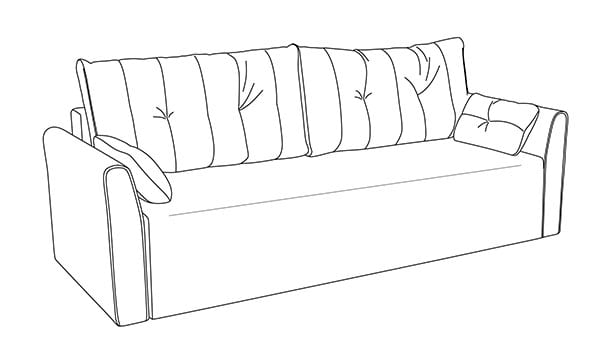 ПРЯМОЙ ДИВАН ЛИССАБОН