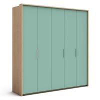 Шкаф распашной 5 дверей Илма-2 (Ривьера/мята матовый)