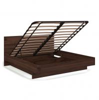 Кровать 180х200 с под. мех. под подушки 01 и 03 Solo (орех Коламбия)