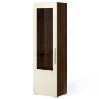 Шкаф витрина Solo (орех Коламбия/ваниль) левый
