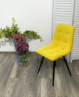 Стул CHILLI-Q желтый #H19, велюр / черный каркас М-City