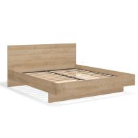 Кровать двуспальная Solo 180х200 под подушку 04 (дуб Ривьера)