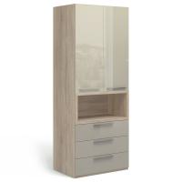 Шкаф двухдверный Solo Quadro (сонома/мокко)