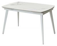 Стол ELIOT 120 GLOSS STATUARIO WHITE SINTERED STONE / WHITE М-City