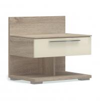 Тумба прикроватная с ящиком Solo (сонома/ваниль)