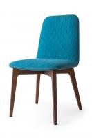 Стул SAMI CB/1472,  BCH P94 MATT OPTIC WHITE/ OSLO S03 AQUAMARINE