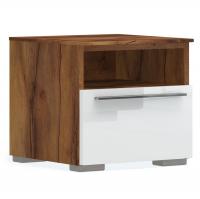 Тумба прикроватная Solo (таксония/белый глянец)