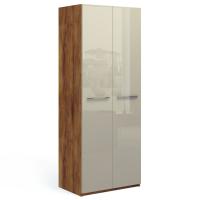 Шкаф двухдверный Соло (таксония/глянец мокко)
