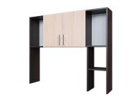 Стол компьютерный №7 Надстройка (дуб венге/дуб млечн)