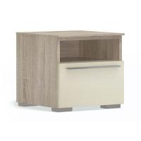 Прикроватная тумба Solo (сонома/глянец ваниль)