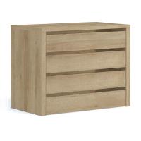 Тумба вкладная для двухдверного шкафа (дуб Ривьера)