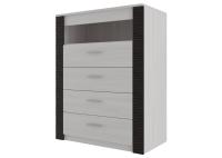 МС "Гамма 20" Комод (4 ящика ) (Ясень анкор светлый/Венге)