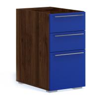 Тумба для письменного стола Solo (орех Коламбия/синий)