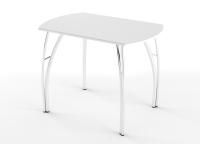 Стол-рабочий (обеденный) (Белый мет. МДФ)