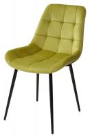 Стул ХОФМАН, цвет оливковый #H25, велюр, 4 шт./1 к / черный каркас М-City