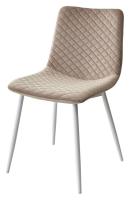 Стул TINTIN BLUVEL-40 BEIGE / белый каркас М-City