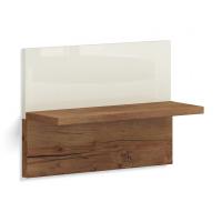 Полка настенная в спальню Solo (таксония/глянец ваниль)