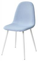 Стул CASSIOPEIA G064-38 серо-голубая ткань/ белый каркас  М-City
