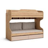 Кровать двухъярусная 90х200 Napoli (Дуб натуральный)